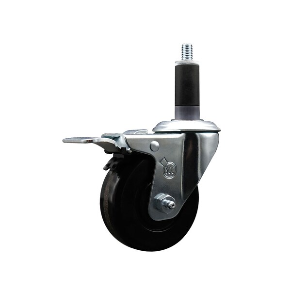 3-1/2'' Phenolic Swivel 1-1/8'' Expanding Stem Caster Total Lock Brake